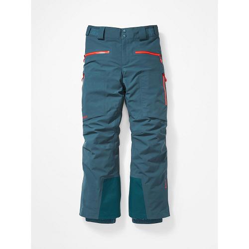 Marmot Ski Pants Blue Grey NZ - Freerider Pants Mens NZ134692